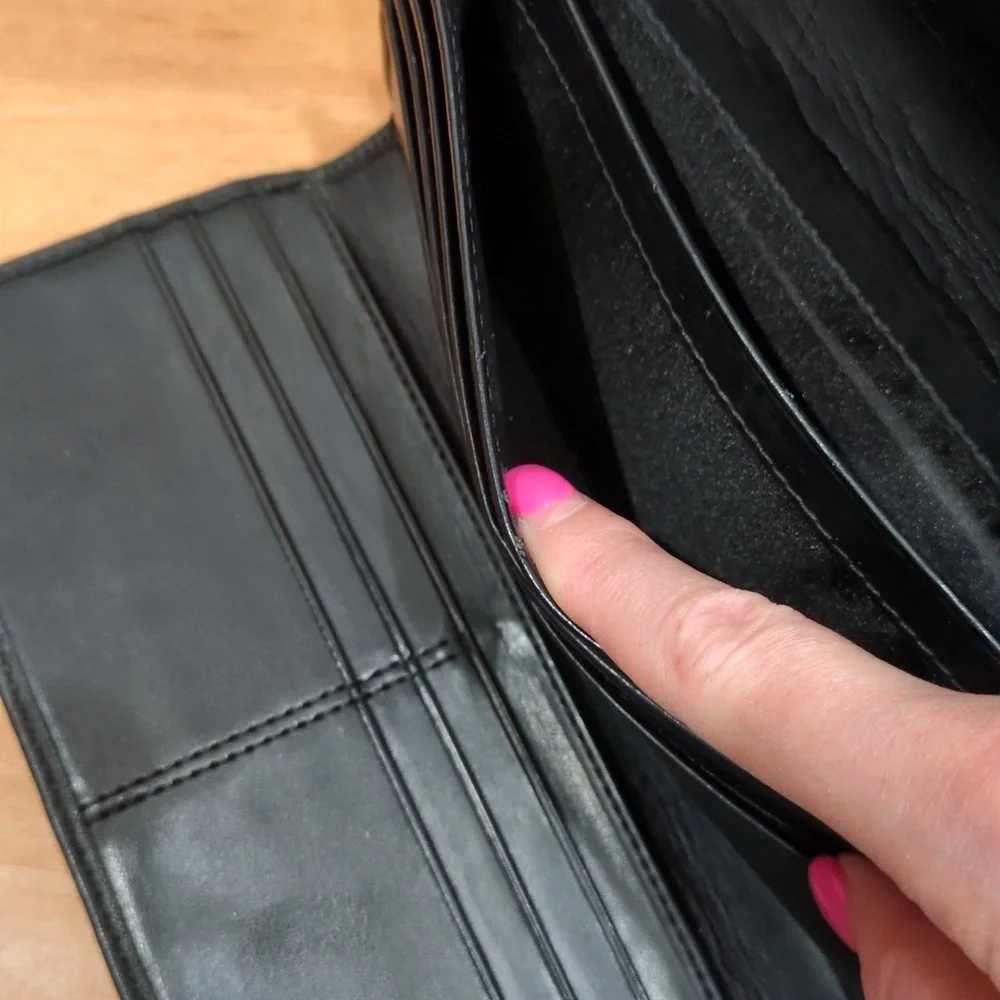 Coach Alexandra Black Leather Envelope wallet - Picture 9 of 15